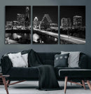 Austin Skyline Wall Art Canvas Print, Austin Downtown Night by MyGreatCanvas | Canvas Wall Art Prints | Photo Prints & Wall Decor
