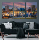 Baltimore Skyline Wall Art Canvas Print, Baltimore Downtown by MyGreatCanvas | Canvas Wall Art Prints | Photo Prints & Wall Decor