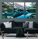Alpine Mountain Lake Wall Art Canvas Print – Turquoise by MyGreatCanvas | Canvas Wall Art Prints | Photo Prints & Wall Decor