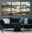 Snowy Mountain Landscape Wall Art Canvas Print, Alpine Pine by MyGreatCanvas | Canvas Wall Art Prints | Photo Prints & Wall Decor