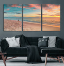 Beach Walk Wall Art Canvas Print – Soft Coastal Photography by MyGreatCanvas | Canvas Wall Art Prints | Photo Prints & Wall Decor