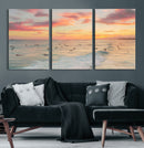 Sunset Beach Wall Art Canvas Print – Soft Coastal by MyGreatCanvas | Canvas Wall Art Prints | Photo Prints & Wall Decor