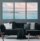 Ocean Wave Wall Art Canvas Print, Pastel Surf Seascape by MyGreatCanvas | Canvas Wall Art Prints | Photo Prints & Wall Decor