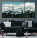 Mountain Forest Wall Art Canvas Print, Alpine Pine Tree by MyGreatCanvas | Canvas Wall Art Prints | Photo Prints & Wall Decor
