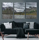 Yosemite Valley River Wall Art Canvas Print, Granite Cliffs by MyGreatCanvas | Canvas Wall Art Prints | Photo Prints & Wall Decor