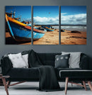 Fishing Boats Wall Art Canvas Print, Coastal Boat Beach by MyGreatCanvas | Canvas Wall Art Prints | Photo Prints & Wall Decor