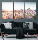 Lavender Field Wall Art Canvas Print, Butterfly Floral by MyGreatCanvas | Canvas Wall Art Prints | Photo Prints & Wall Decor