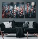 Winter Heather Wall Art Canvas Print, Frosted Floral Nature by MyGreatCanvas | Canvas Wall Art Prints | Photo Prints & Wall Decor
