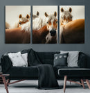 Wild Horse Herd Wall Art Canvas Print, Natural Horse by MyGreatCanvas | Canvas Wall Art Prints | Photo Prints & Wall Decor