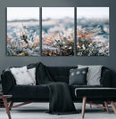 Frosted Fern Wall Art Canvas Print, Soft Winter Botanical by MyGreatCanvas | Canvas Wall Art Prints | Photo Prints & Wall Decor