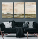 Muted Watercolor Hill Landscape Print — Beige Taupe Cloudy by MyGreatCanvas | Canvas Wall Art Prints | Photo Prints & Wall Decor