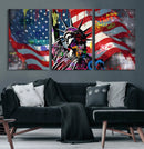 USA Statue of Liberty Graffiti Street Art Wall Art Canvas by MyGreatCanvas | Canvas Wall Art Prints | Photo Prints & Wall Decor