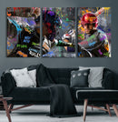 Graffiti Baseball Player Street Art Wall Art Canvas Print by MyGreatCanvas | Canvas Wall Art Prints | Photo Prints & Wall Decor