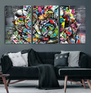 Abstract Graffiti Collage Street Art Wall Art Canvas Print by MyGreatCanvas | Canvas Wall Art Prints | Photo Prints & Wall Decor