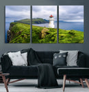 Cliffside Lighthouse Wall Art Canvas Print – Coastal by MyGreatCanvas | Canvas Wall Art Prints | Photo Prints & Wall Decor