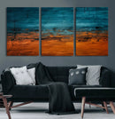 Teal Orange Abstract Wall Art Canvas Print Modern Large by MyGreatCanvas | Canvas Wall Art Prints | Photo Prints & Wall Decor