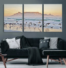 Seagulls Over Ocean Wall Art Canvas Print – Coastal Beach by MyGreatCanvas | Canvas Wall Art Prints | Photo Prints & Wall Decor