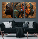 Abstract Afro American Women Wall Art Canvas Print by MyGreatCanvas | Canvas Wall Art Prints | Photo Prints & Wall Decor