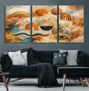 Geometric Boho Abstract Wall Art Canvas Print, Orange Blue by MyGreatCanvas | Canvas Wall Art Prints | Photo Prints & Wall Decor