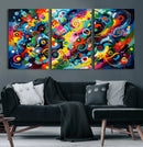 Geometric Abstract Wall Art Canvas Print, Bold Color by MyGreatCanvas | Canvas Wall Art Prints | Photo Prints & Wall Decor