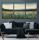 Wildflower Meadow Oil Painting Canvas — Daisy Lavender by MyGreatCanvas | Canvas Wall Art Prints | Photo Prints & Wall Decor