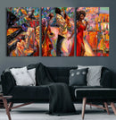 African American Jazz Singer Canvas Art — Red Dress Black by MyGreatCanvas | Canvas Wall Art Prints | Photo Prints & Wall Decor
