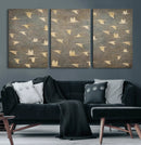 Flying Birds Canvas Wall Art, Vintage Bird Flock Pattern by MyGreatCanvas | Canvas Wall Art Prints | Photo Prints & Wall Decor