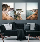 California Coast Canvas Wall Art Set, Big Sur McWay Falls by MyGreatCanvas | Canvas Wall Art Prints | Photo Prints & Wall Decor