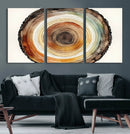 Natural Wood Slice Wall Art Canvas Print, Tree Ring Wall by MyGreatCanvas | Canvas Wall Art Prints | Photo Prints & Wall Decor