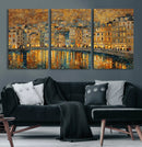 Gustav Klimt Golden Cityscape Wall Art Canvas Print, Framed by MyGreatCanvas | Canvas Wall Art Prints | Photo Prints & Wall Decor