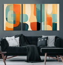 Abstract Geometric Wall Art Canvas Print, Mid Century Modern by MyGreatCanvas | Canvas Wall Art Prints | Photo Prints & Wall Decor