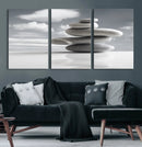 Zen Stone Wall Art Canvas Print, Balanced Rock Stack Framed by MyGreatCanvas | Canvas Wall Art Prints | Photo Prints & Wall Decor