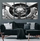 Vintage Propeller Plane Wall Art Canvas Print, Black and by MyGreatCanvas | Canvas Wall Art Prints | Photo Prints & Wall Decor