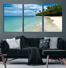 Puerto Rico Beach Paradise Wall Art – Tropical Coastal Print by MyGreatCanvas | Canvas Wall Art Prints | Photo Prints & Wall Decor