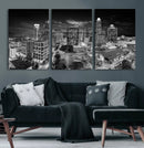 Charlotte Skyline Canvas Wall Art Print – North Carolina Cityscape Photography Print by MyGreatCanvas | Canvas Wall Art Prints | Photo Prints & Wall Decor