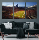 Chicago Bears Soldier Field Canvas Wall Art, NFL Stadium Panorama Print, Football Arena Photography for Sports Fans by MyGreatCanvas | Canvas Wall Art Prints | Photo Prints & Wall Decor