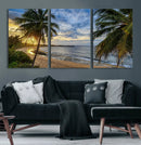 Mar Chiquita Beach Puerto Rico Canvas Wall Art, Manati Caribbean Coastal Photography Print, Tropical Ocean Sunset Decor by MyGreatCanvas | Canvas Wall Art Prints | Photo Prints & Wall Decor