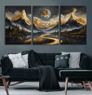 Abstract Mountain Wall Art Canvas Print Modern Landscape Painting Print by MyGreatCanvas | Canvas Wall Art Prints | Photo Prints & Wall Decor