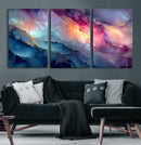 Colorful Abstract Canvas Wall Art Print, Vibrant Popup Color Art Print