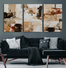 Blue Teal Abstract Canvas Wall Art, Modern Textured Painting Print, Navy Orange White Contemporary Art, Neutral Living Room Decor, Office Art by MyGreatCanvas | Canvas Wall Art Prints | Photo Prints & Wall Decor