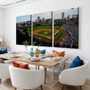 Chicago Cubs Baseball Team Print - Wrigley Field Stadium