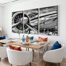 Vintage Antique Airplane Wall Art Canvas Print