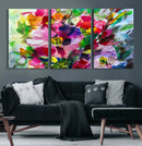 Oil Flower Abstract Canvas Print by MyGreatCanvas | Canvas Wall Art Prints | Photo Prints & Wall Decor
