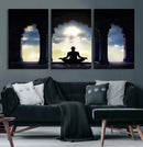 Women and Yoga Wall Art Canvas Print