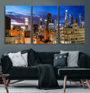 Los Angeles Night Wall Art Canvas Print