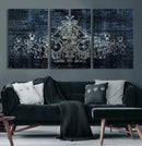 Dark Chandelier Wall Art Canvas Print by MyGreatCanvas | Canvas Wall Art Prints | Photo Prints & Wall Decor