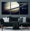 Framed Saturn Wall Art Canvas Print