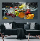 Kithen Vegetables World Wall Art Canvas Print