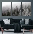 Big Foggy Forest and Misty Trees Forest Wall Art Canvas by MyGreatCanvas | Canvas Wall Art Prints | Photo Prints & Wall Decor