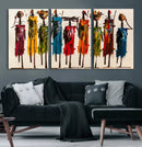 Abstract African Women Wall Art Canvas Print by MyGreatCanvas | Canvas Wall Art Prints | Photo Prints & Wall Decor